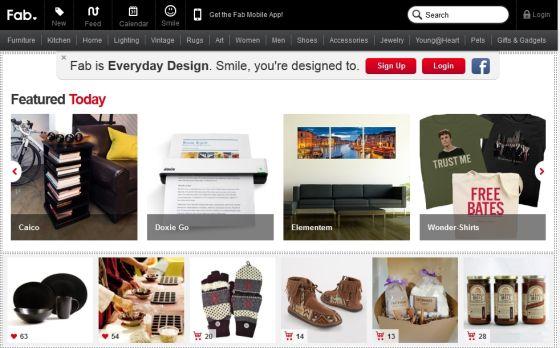 Fab：主推創意産品的購物網站
